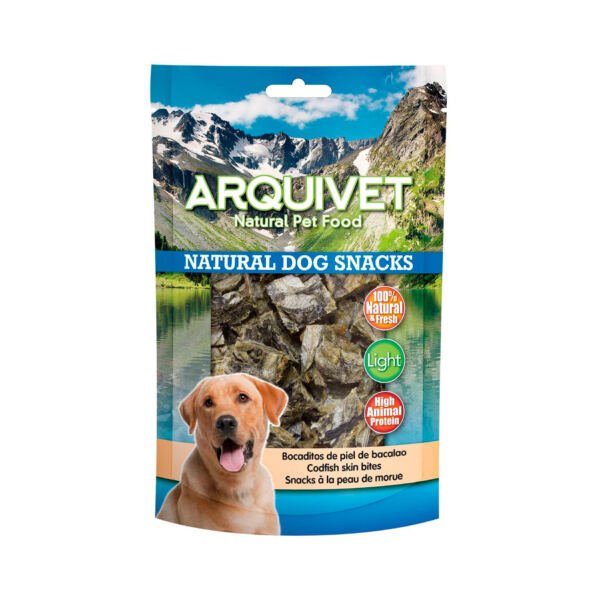 Arquivet Bocaditos de Piel de Bacalao - Snack para Perro