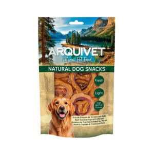 Arquivet Natural Aros de Tráquea de Ternera con Pollo - Snack para Perro