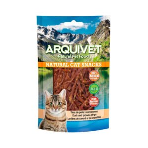 Arquivet Tiras de Pato y Camarón - Snack para Gato