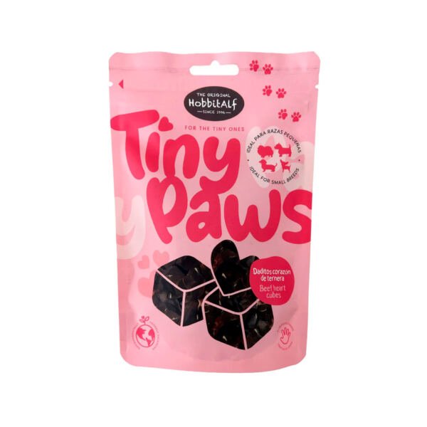 8436002687758 Hobbitalf Tiny Paws Daditos Carazón de Ternera - Snack para Perro