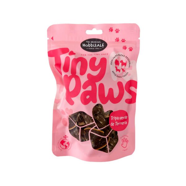 8436002687765 Hobbitalf Tiny Paws Tripa Verde de Ternera - Snack para Perro