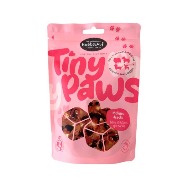 Hobbitalf Tiny Paws Mini Mollejas de Pollo - Snack para Perro