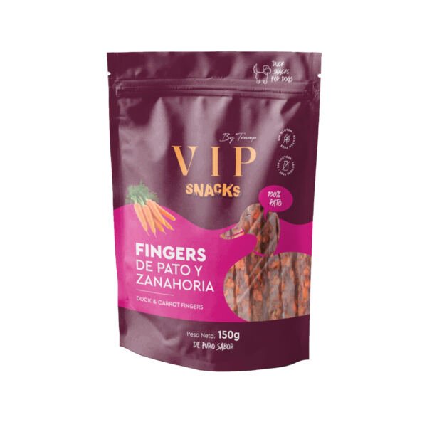 VIP Fingers de Pato con Zanahoria - Snack para Perro