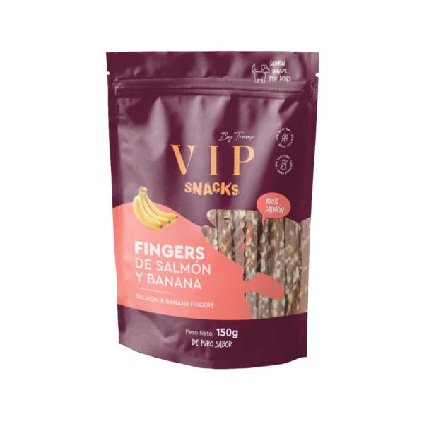 VIP Fingers de Salmón y Banana - Snack para Perro