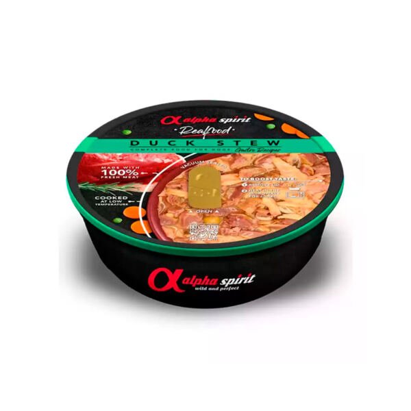 8437015969367 Alpha Spirit Estofado de Pato - Comida Húmeda para Perro