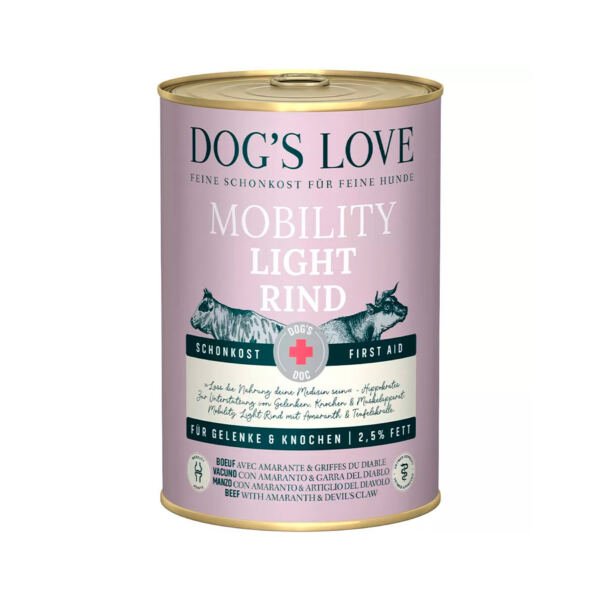 Dog's Love Dog Light Mobility de Ternera - Comida Húmeda para Perro