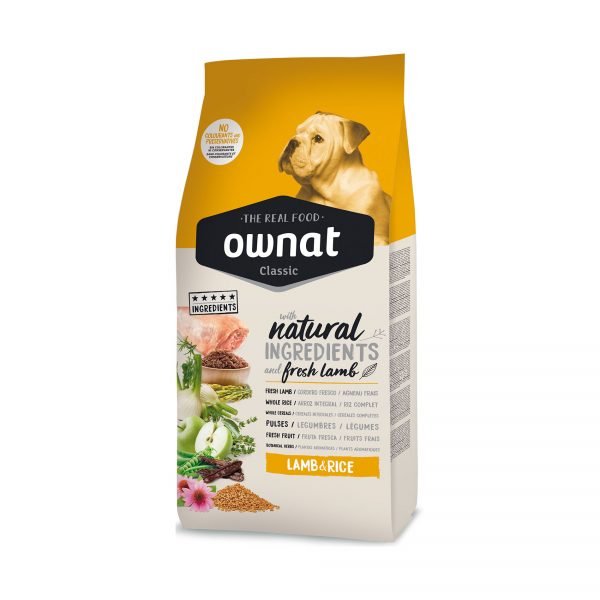 Ownat Classic Adulto Lamb & Rice 20 kg - Pienso Premium para Perro