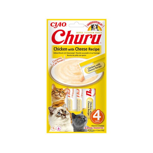 Churu Pollo con Queso - Snack para Gato