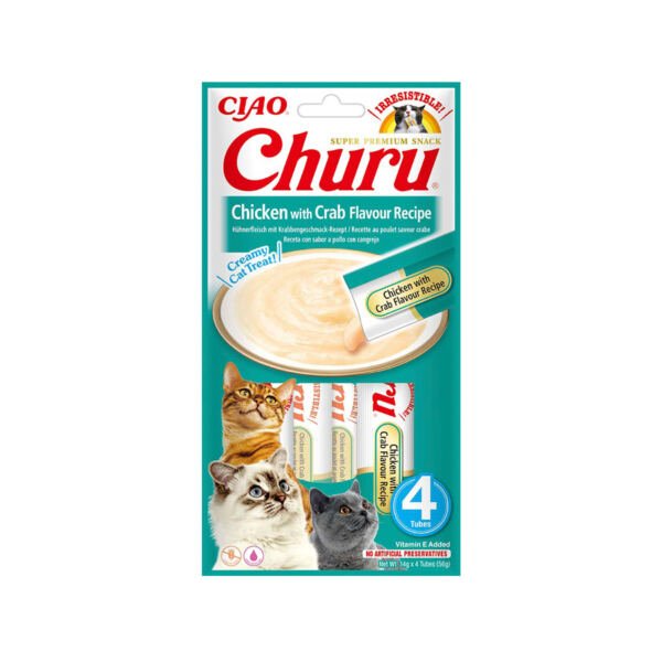 EU109B Churu Pollo con Cangrejo – Snack para Gato