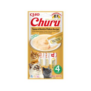 Churu Atún con Virutas de Bonito – Snack para Gato
