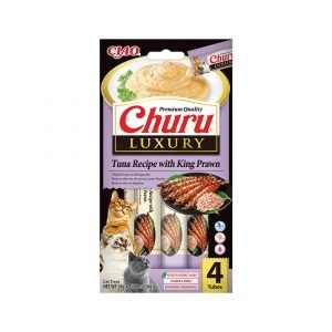 Churu Luxury Atún con Langostinos - Snack para Gato