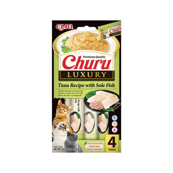 Churu Luxury Atún con Lenguado - Snack para Gato