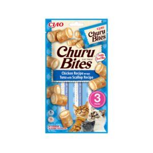 Churu Bites Pollo con Atún y Vieira – Snack para Gato