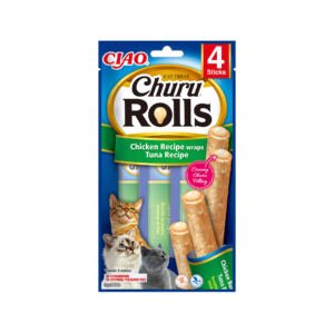 Churu Rolls Receta de Pollo con Atún – Snack para Gato