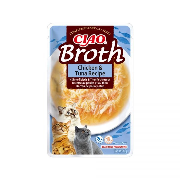 Ciao Broth Pollo con Atún - Comida Húmeda para Gato