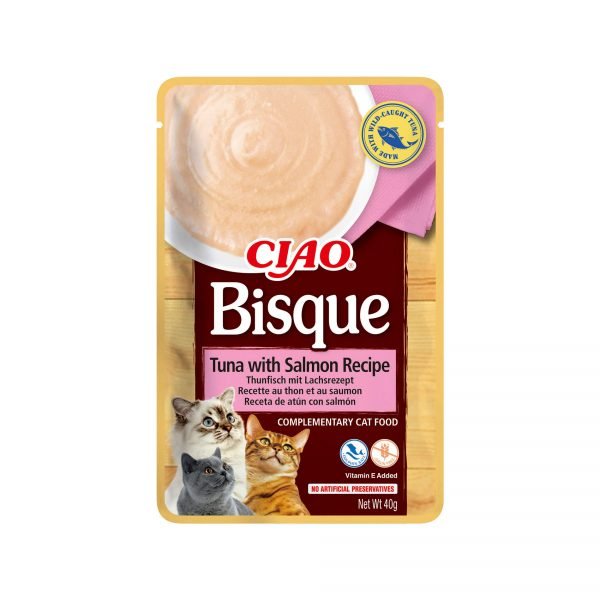Ciao Bisque Atún con Salmón - Comida Húmeda para Gato