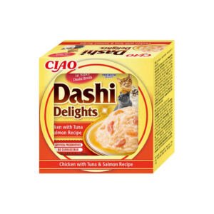 Dashi Delights Pollo, Atún y Salmón - Snack para Gato
