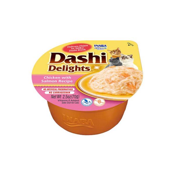 EU868_cup Ciao Dashi Delights Pollo con Salmón - Comida Húmeda para Gato