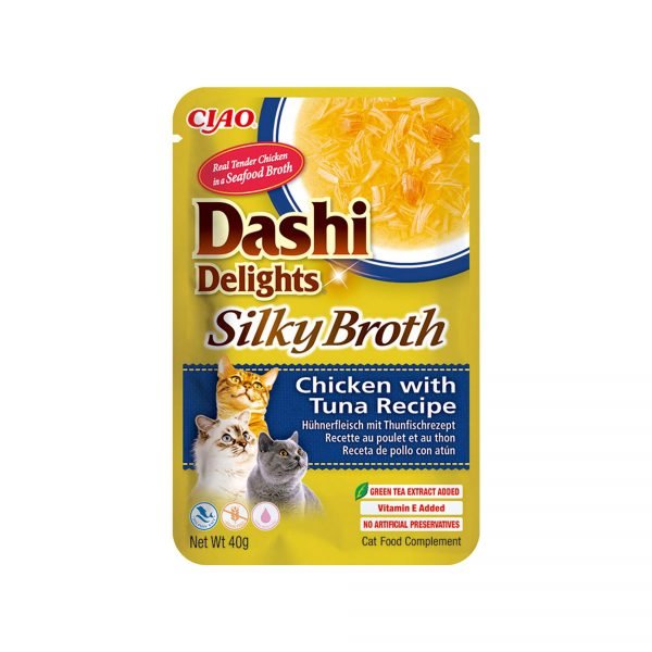 Ciao Dashi Delights Silky Broth Pollo con Atún - Comida Húmeda para Gato