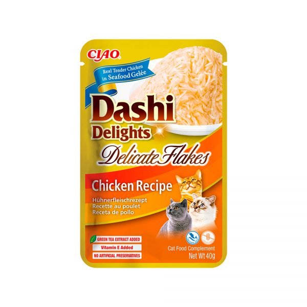 EU891 Ciao Dashi Delights Delicate Flakes Pollo - Comida Húmeda para Gato