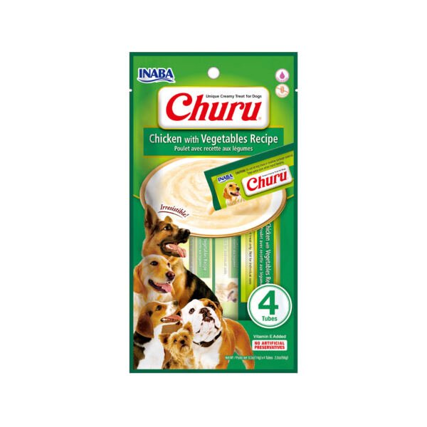 Churu Puré Receta de Pollo con Vegetales - Snack para Perro