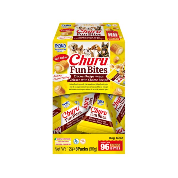 Inaba Churu Fun Bites de Pollo con Queso - Snack para Perro