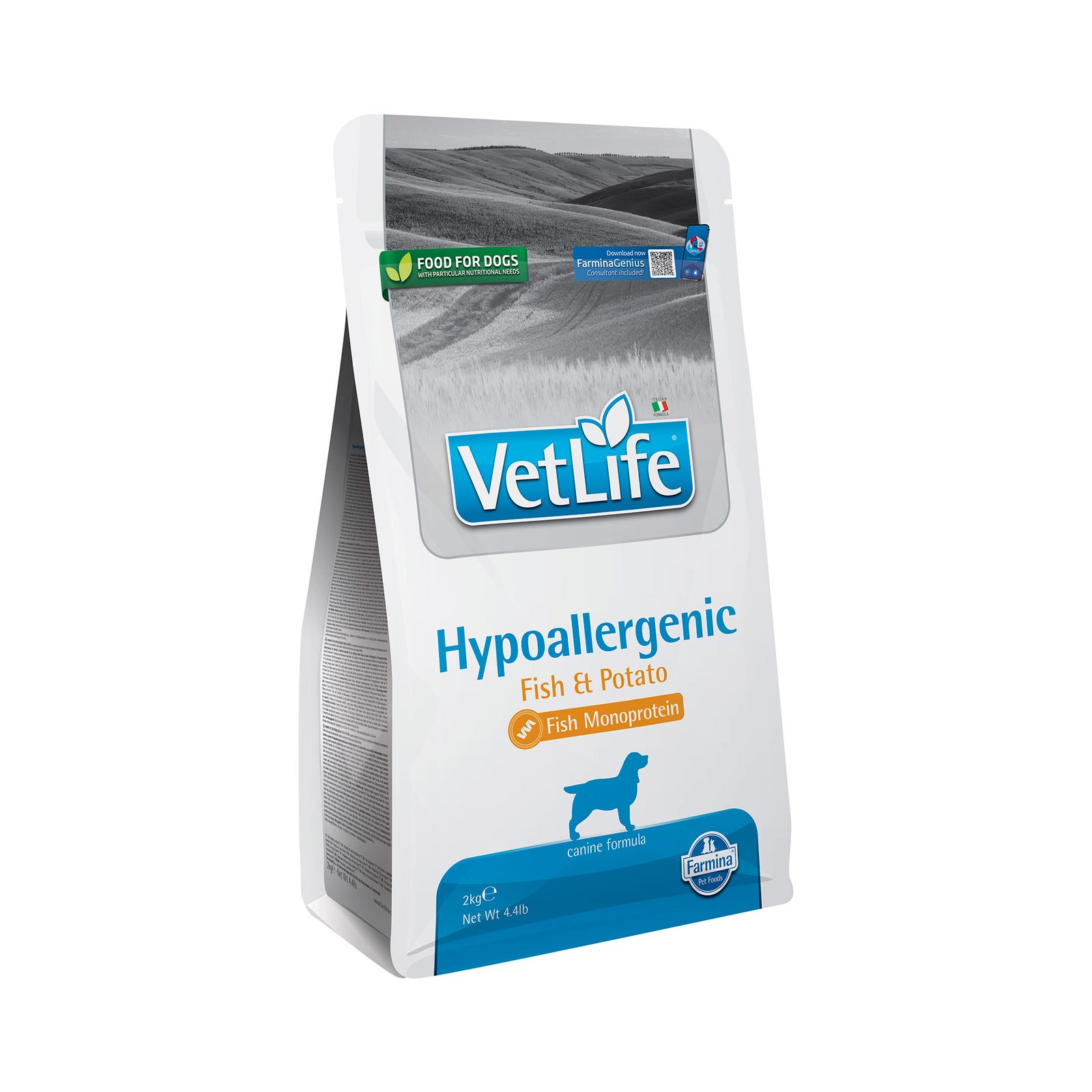 Farmina Vet Life Dog Hypoallergenic con Pescado – Pienso para Perro