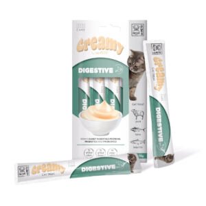 Creamy Digestivo con Cordero Atún y Salmón - Snack para Gato