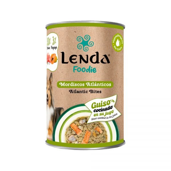 Lenda Foodie Mordiscos Atlánticos 380 g Grain Free - Comida Húmeda para Perro