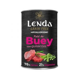 Lenda Paté Adulto Buey 400 g Grain Free – Comida Húmeda para Gato