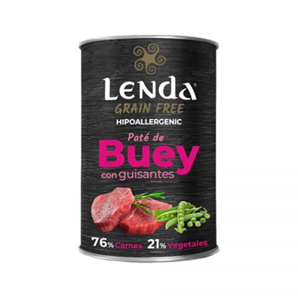 Lenda Paté Adulto Buey 400 g Grain Free – Comida Húmeda para Gato