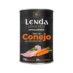 Lenda Paté Adulto Conejo 400 g Grain Free – Comida Húmeda para Gato