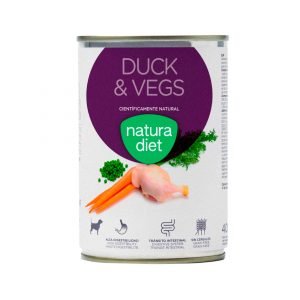 Natura Diet Paté Adulto Duck & Vegs 400 g Grain Free - Comida Húmeda para Perro
