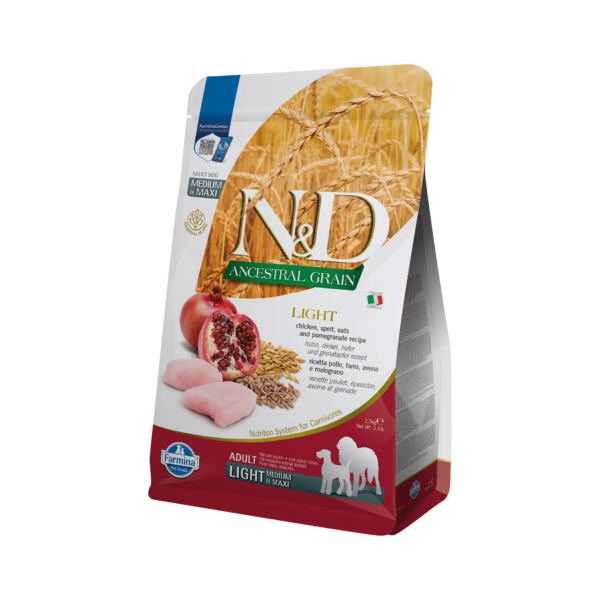 N&D Ancestral Grain Light Medium Maxi Pollo - Pienso para Perro