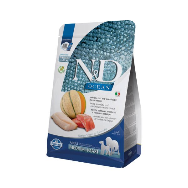 N&D Ocean Medium Maxi Salmón y Bacalao - Pienso para Perro