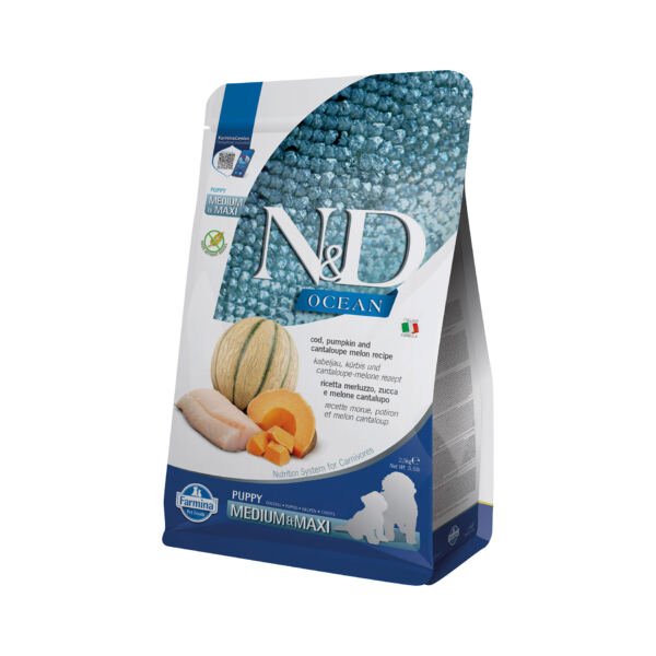 Farmina N&D Ocean Puppy Medium Maxi Bacalao Grain Free - Pienso para Cachorro