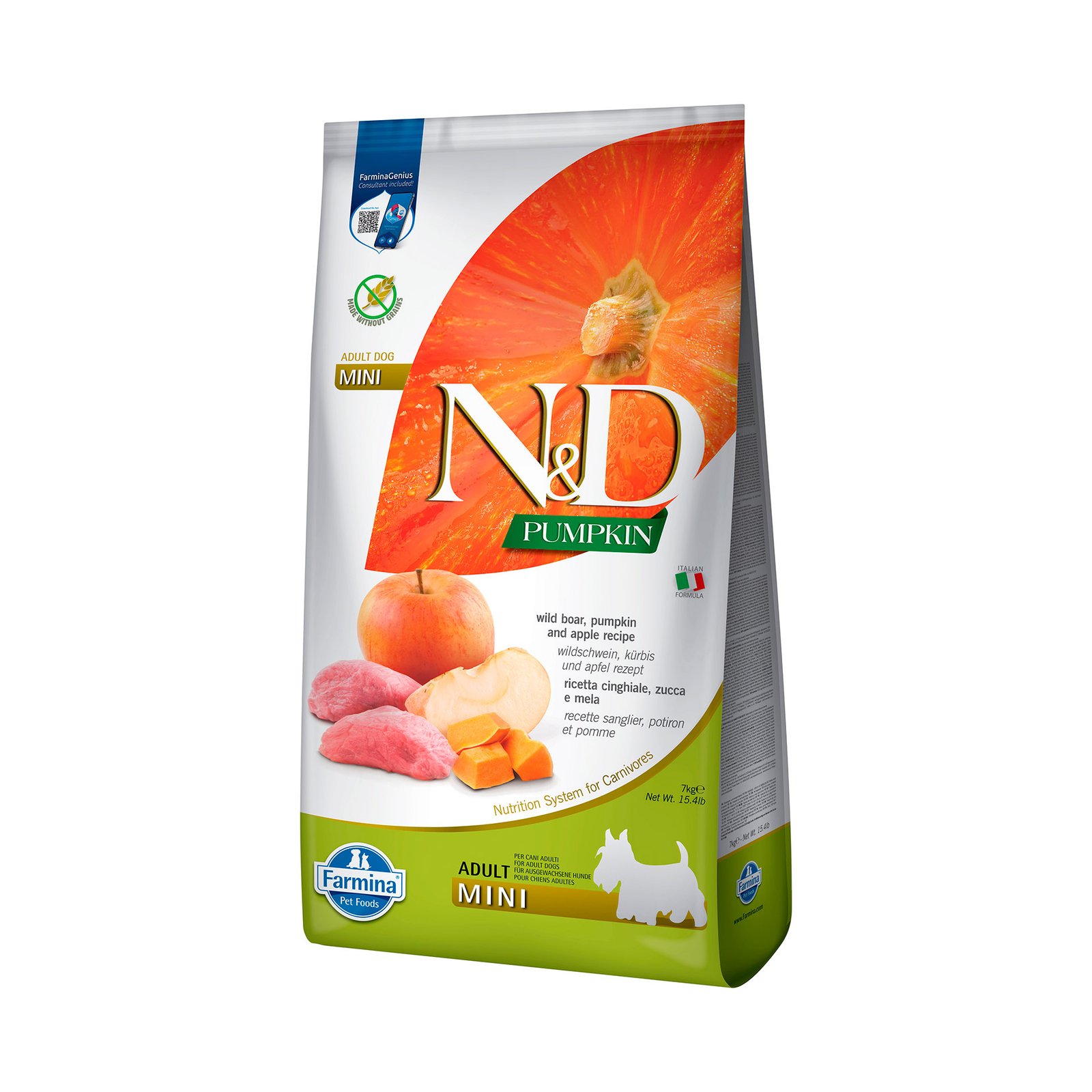 N&D Dog Pumpkin Jabalí Adult Mini Grain Free – Pienso para Perro