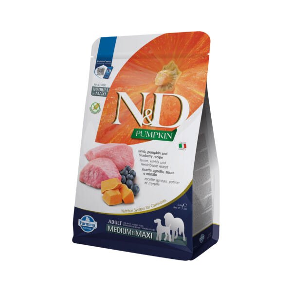 N&D Pumpkin Medium Maxi Cordero Grain Free - Pienso para Perro