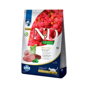 N&D Cat Quinoa Grain Free Digestión Cordero - Pienso para Gato