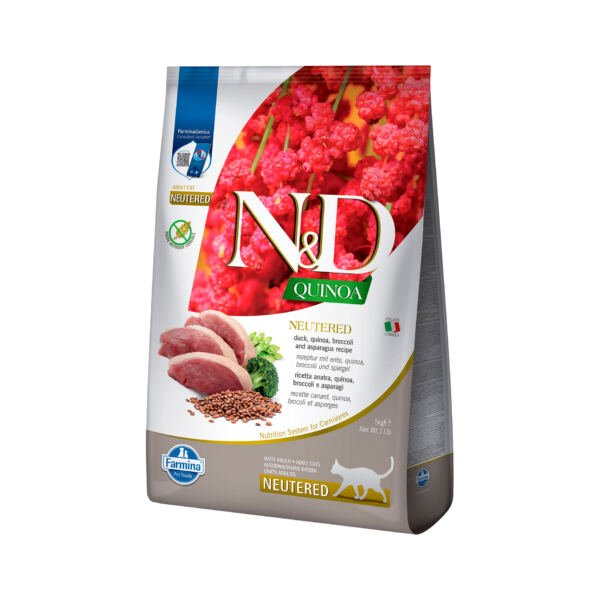 N&D Cat Quinoa Neutered Pato - Pienso para Gato