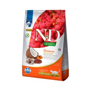 N&D Cat Quinoa Skin & Coat Arenque y Coco - Pienso para Gato