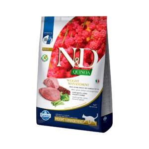 N&D Cat Quinoa Grain free Weight Management Cordero - Pienso para Gato
