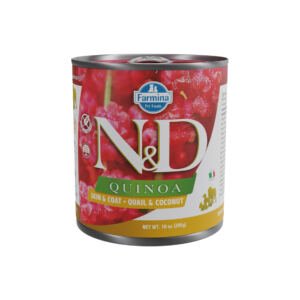 N&D Quinoa Skin & Coat Codorniz – Comida Húmeda para Perro