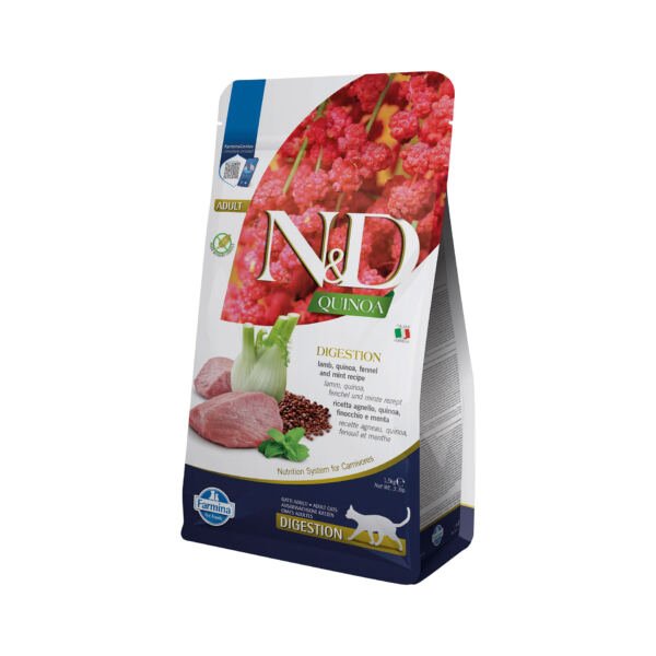 N&D Cat Quinoa Grain Free Digestión Cordero - Pienso para Gato
