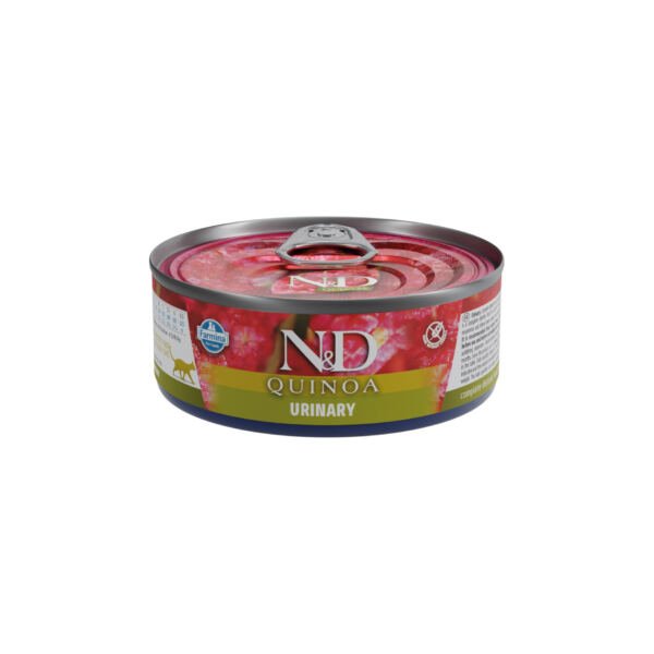 N&D Quinoa feline URINARY 80g@print N&D Quinoa Urinary Pato – Comida Húmeda para Gato