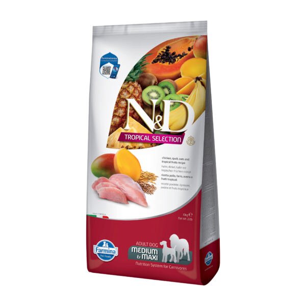 N&D Tropical Selection Adult Medium Maxi Pollo - Pienso para perro