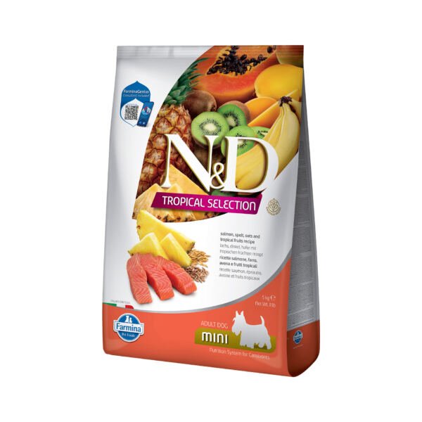 N&D Dog Tropical Selection Adult Mini Salmón – Pienso para Perro