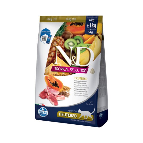 N&D Cat Tropical Selection Neutered Cordero - Pienso para Gato