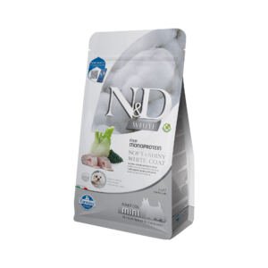 N&D White Adult Mini Lubina y Espirulina 2 kg - Pienso para Perro