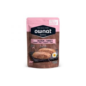 Ownat Wetline Kitten Salmón & Pavo 85 g Grain Free - Comida Húmeda para Gatito
